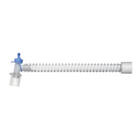 Length: 20 см. Patient connector: angled double swivel with a port for bronchoscopy and sanitation 22M/15F. Machine-side connector: 22F
